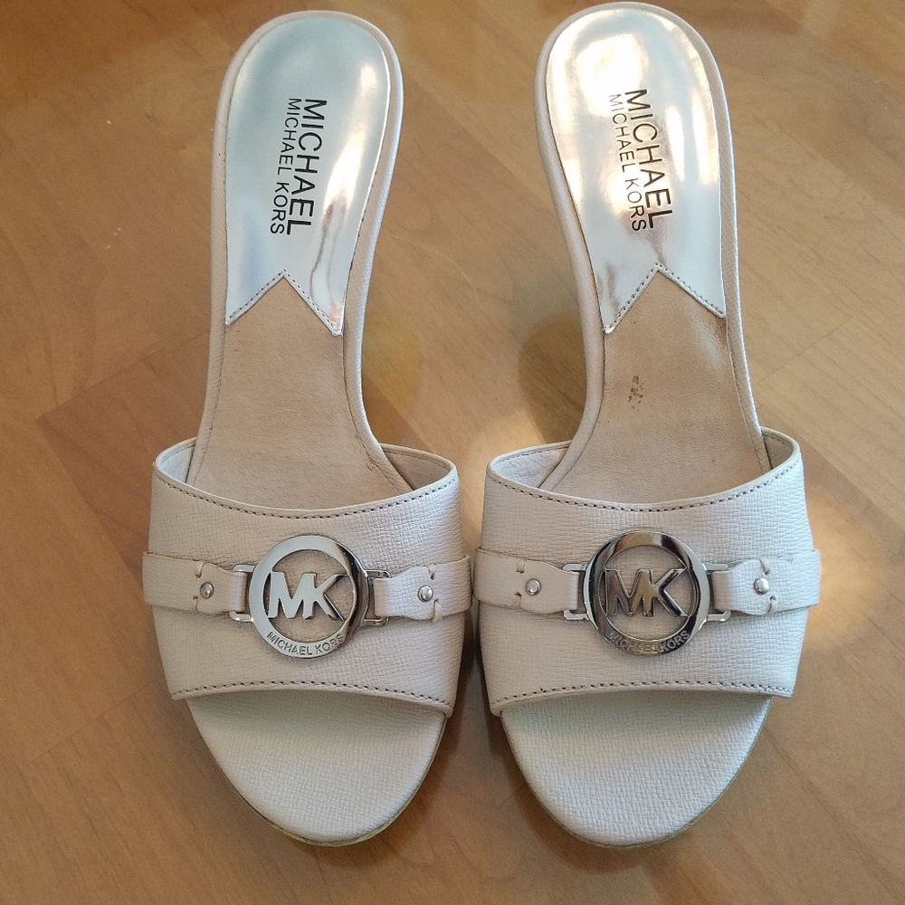 Michael Kors MK Sandals size 6 Gently used once ...No box